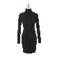 detail image3 op4071 Turtleneck Corrugated Knit Dress