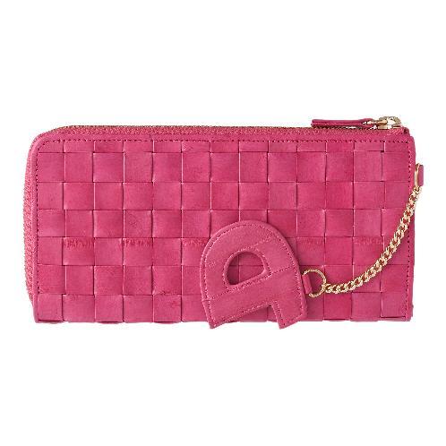 YEUNWOO eeL skin Weave Long Zipper Women Wallet