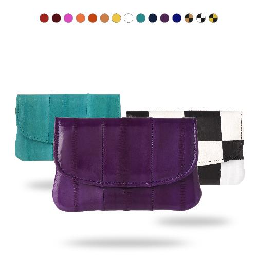 YEUNWOO eeL skin Solid coin button Purse