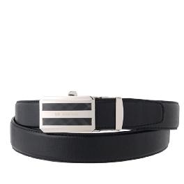 Natural cowhide Ratchet Belt With Automatic Buckle(check)