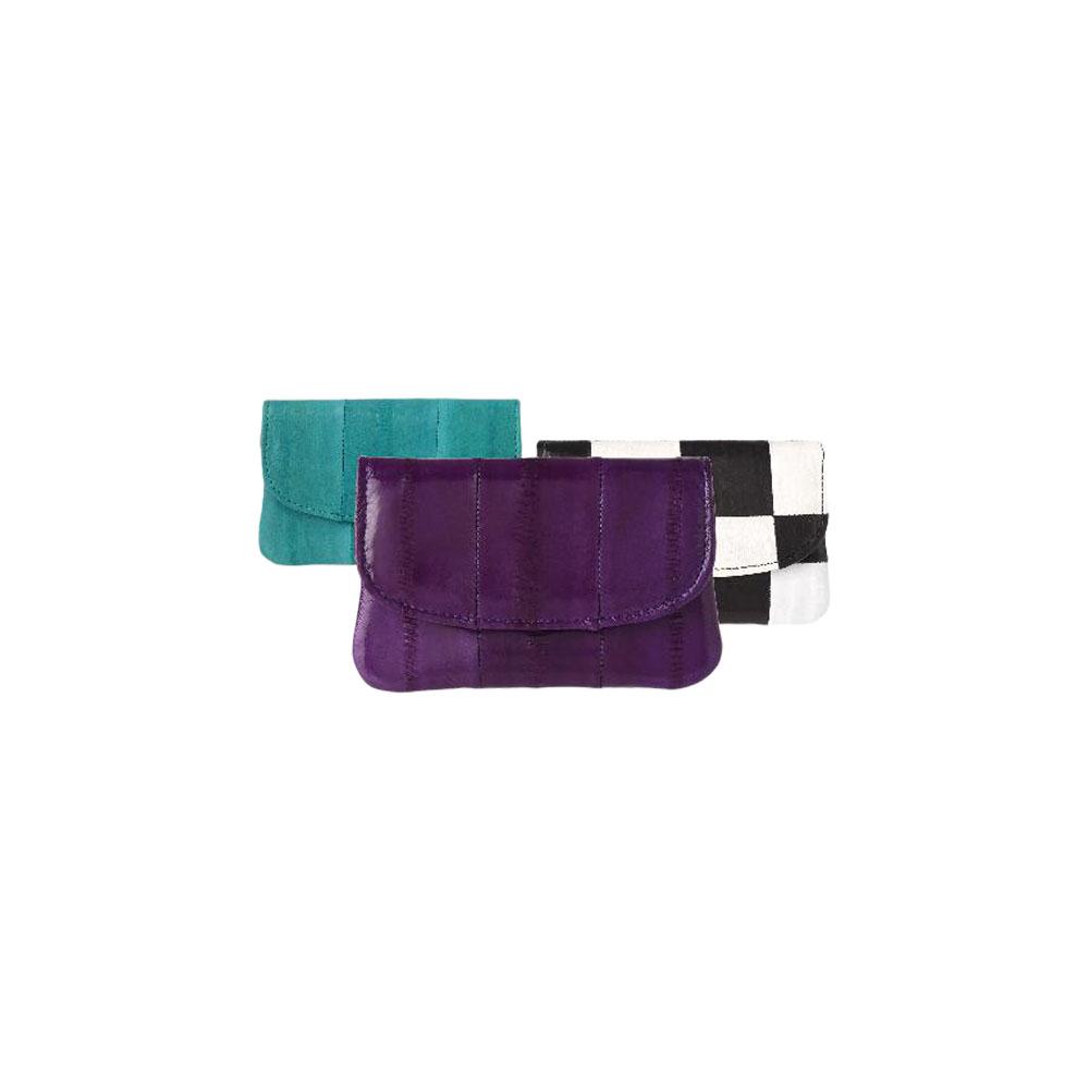 YEUNWOO eeL skin Solid coin button Purse