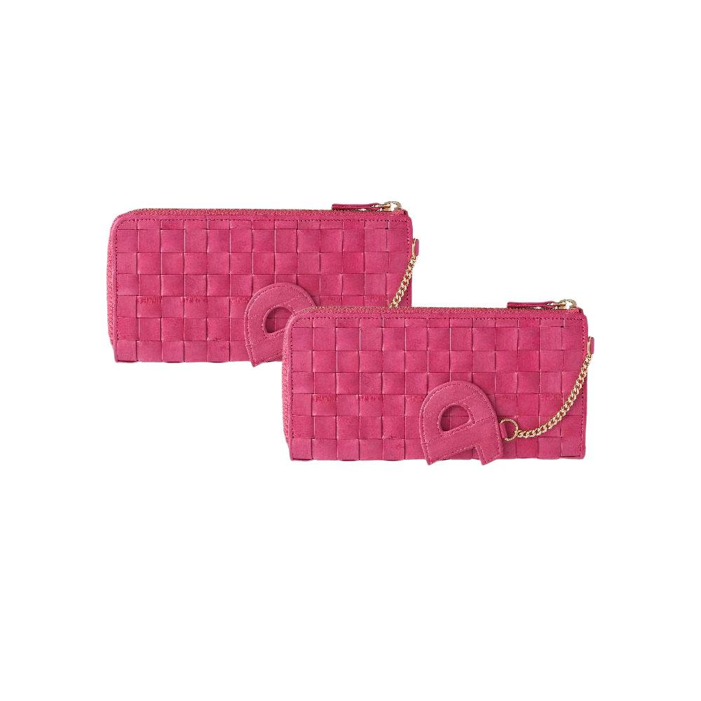 YEUNWOO eeL skin Weave Long Zipper Women Wallet