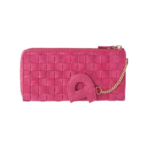 YEUNWOO eeL skin Weave Long Zipper Women Wallet | fashion item , wallet , eel skin , change purse