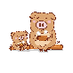 full image Mangalitsa Pig, a cute hairy pig