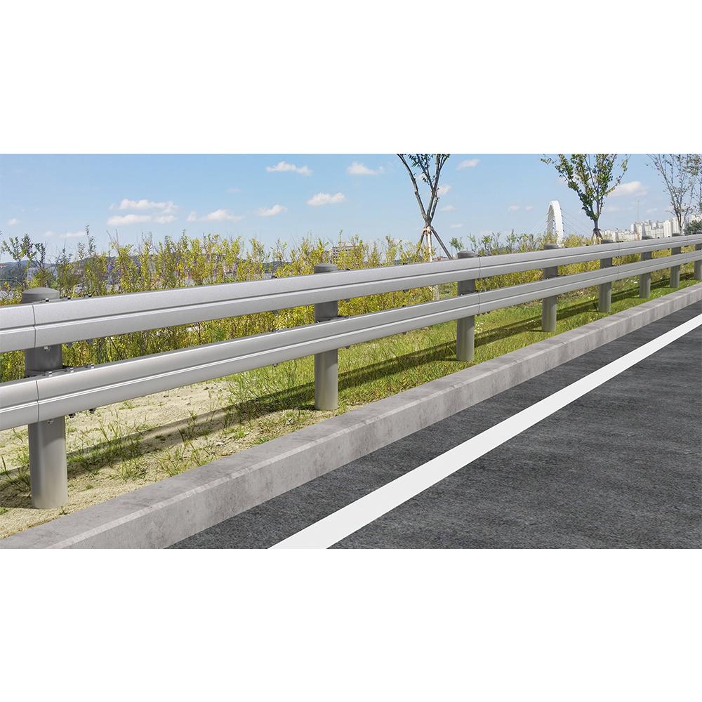 Steel guardrail