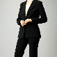 detail image3 SUIT HEEL ONE BUTTON SINGLE SUIT - BLACK