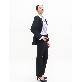 detail image4 SUITHEEL LOOSE FIT BELTED SINGLE SUIT - BLACK