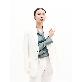 detail image2 SUITHEEL LOOSE FIT BELTED SINGLE SUIT - WHITE