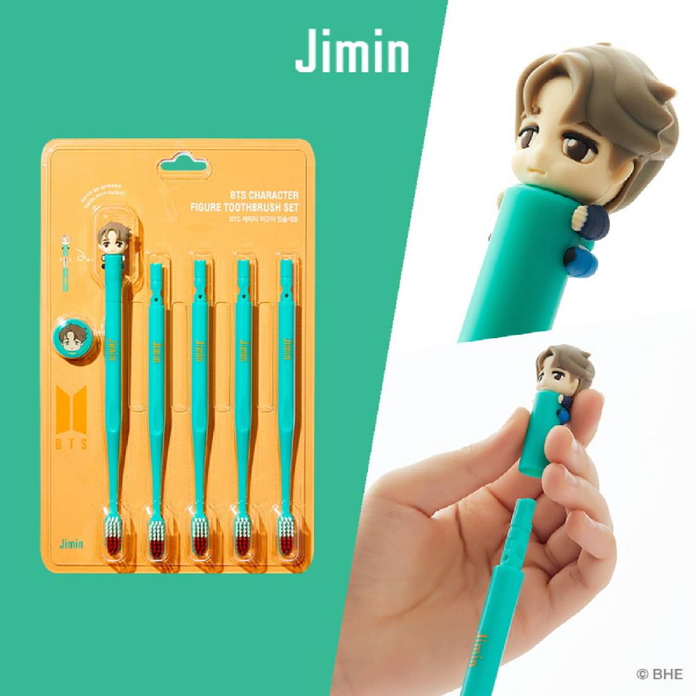 BTS Character Figure Toothbrush Set_5P