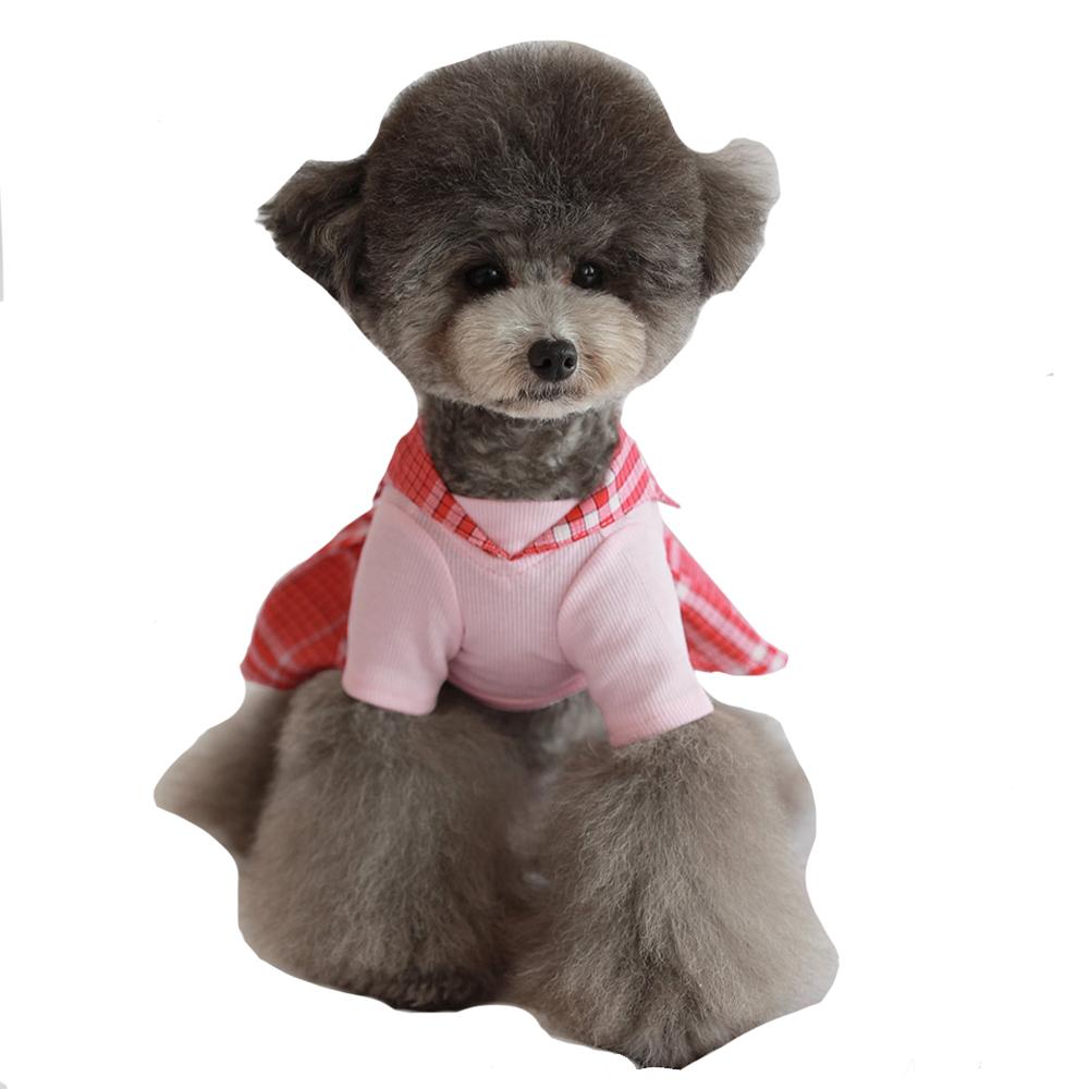 Rora Check Sailor One-piece (Red / S size)