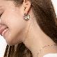 detail image4 Solar Circle White Earrings ( S925 )