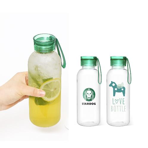 New Bio Ecozen Plastic Water Bottle with handle lid OEM made in Korea - 600ml