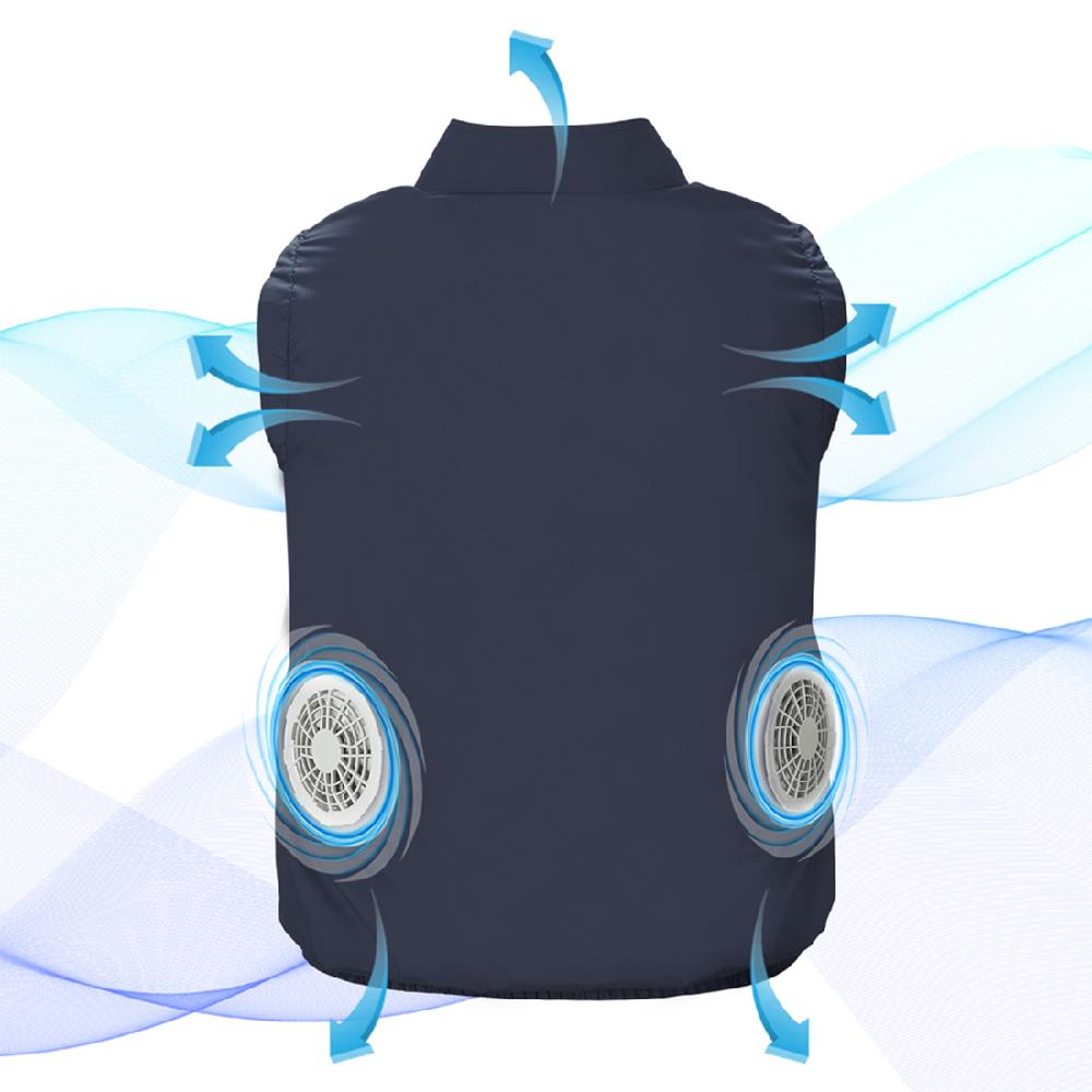 XYLO USB Air Conditioned Cooling Fan Vest JCX-1P Cooling Vest for Constrution,Sport,Fishing