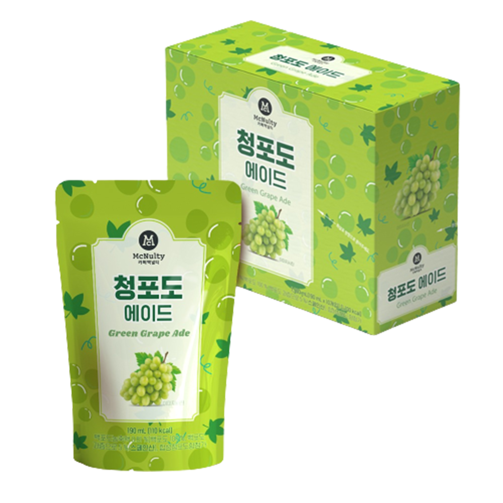 Green grape ade 190ml x 10 pouches