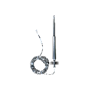 Gas turbin temperature sensor with thermowell